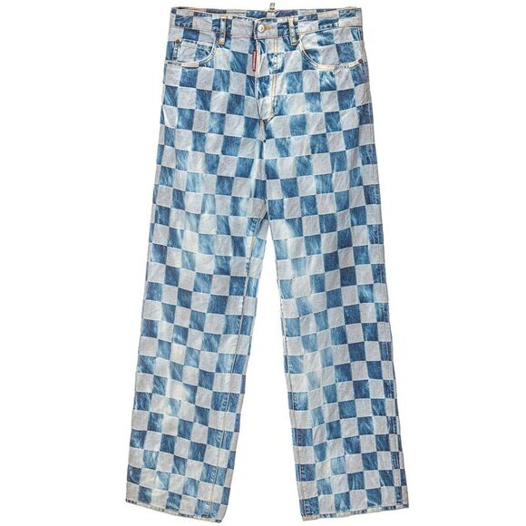 Dsquared² Blue Cotton Relaxed Fit Women's Jean